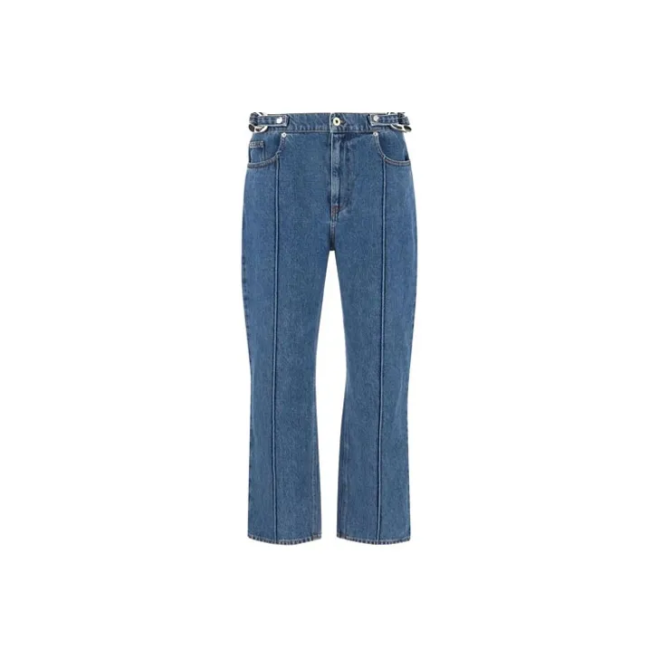 JW Anderson Chain link Detailed Straight leg Jeans