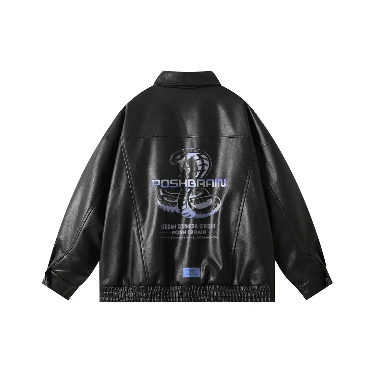Poshbrain Кожа Куртка Унисекс