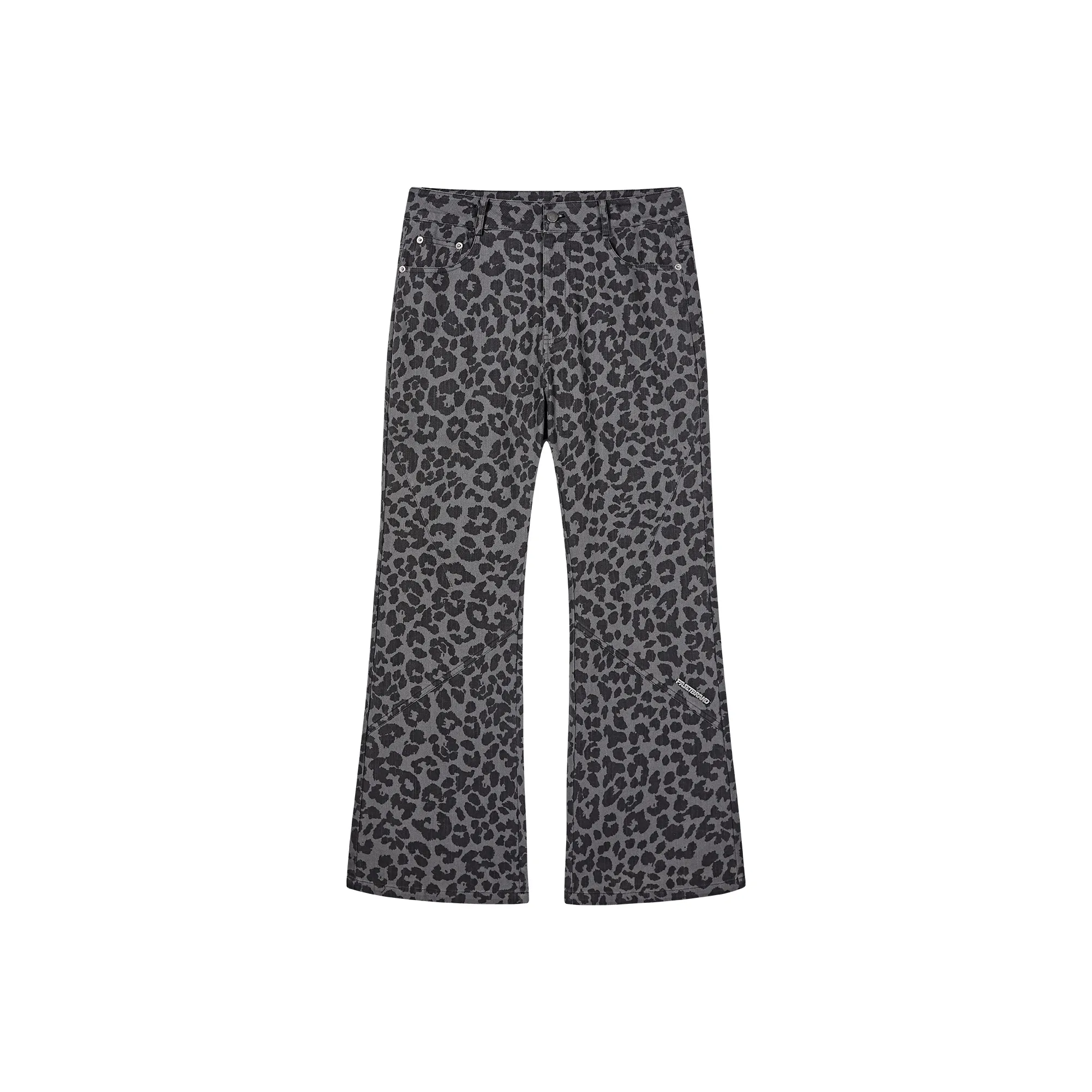PASET Jeans Unisex Leopard Print