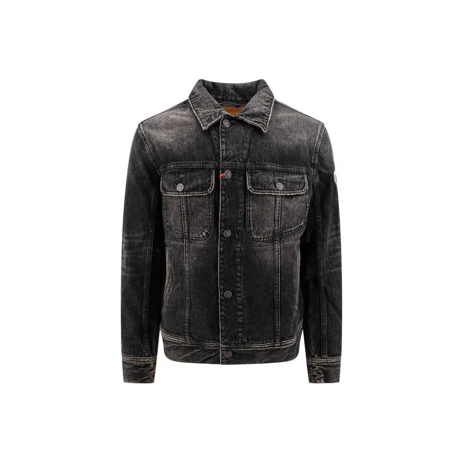 DIESEL D Barcy S2 Logo Plaque Denim Jacket