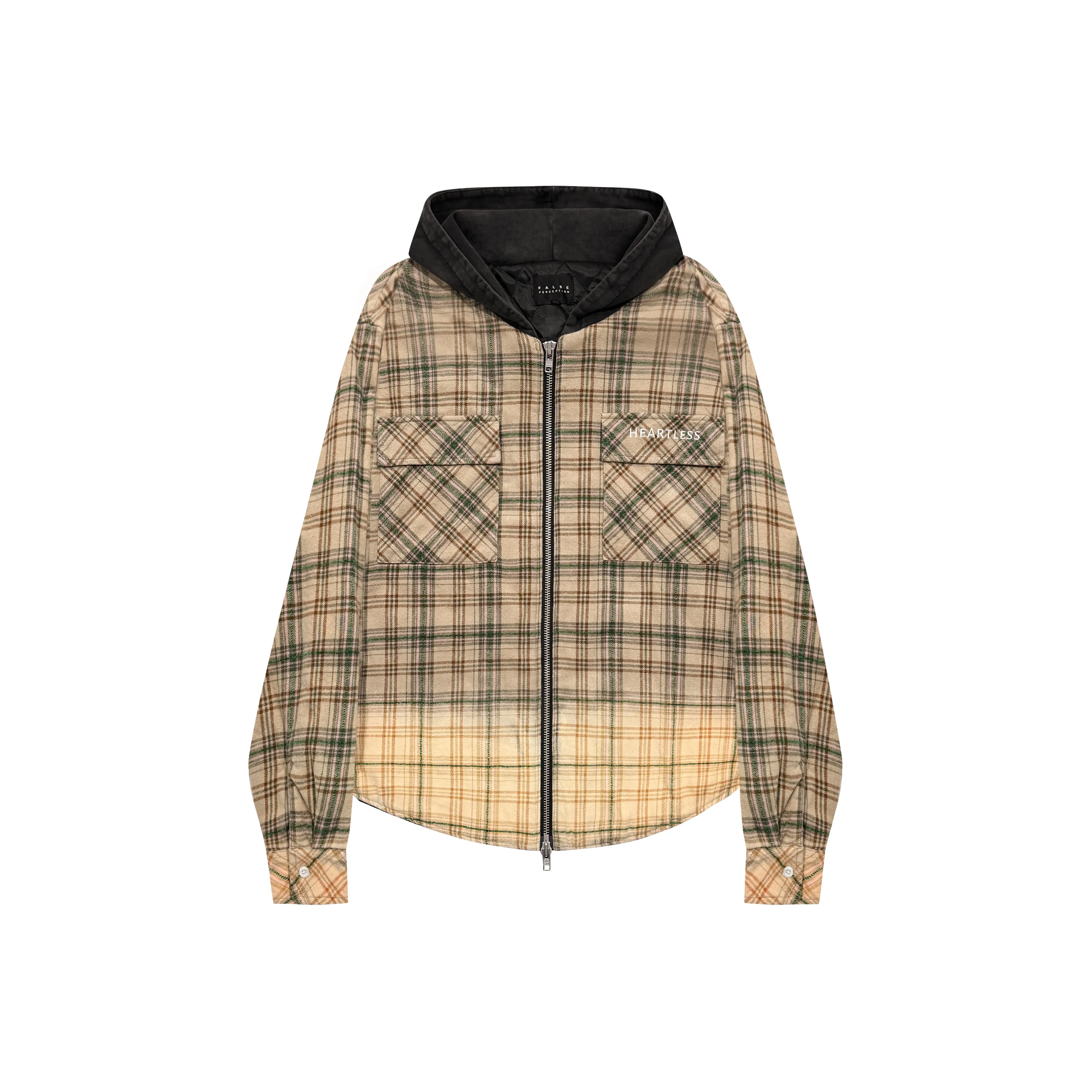 False Perception С капюшоном Рубашка Куртка Унисекс Желтый