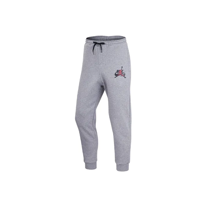 Джордан Вязаные Тренировочные Штаны Мужские Серые