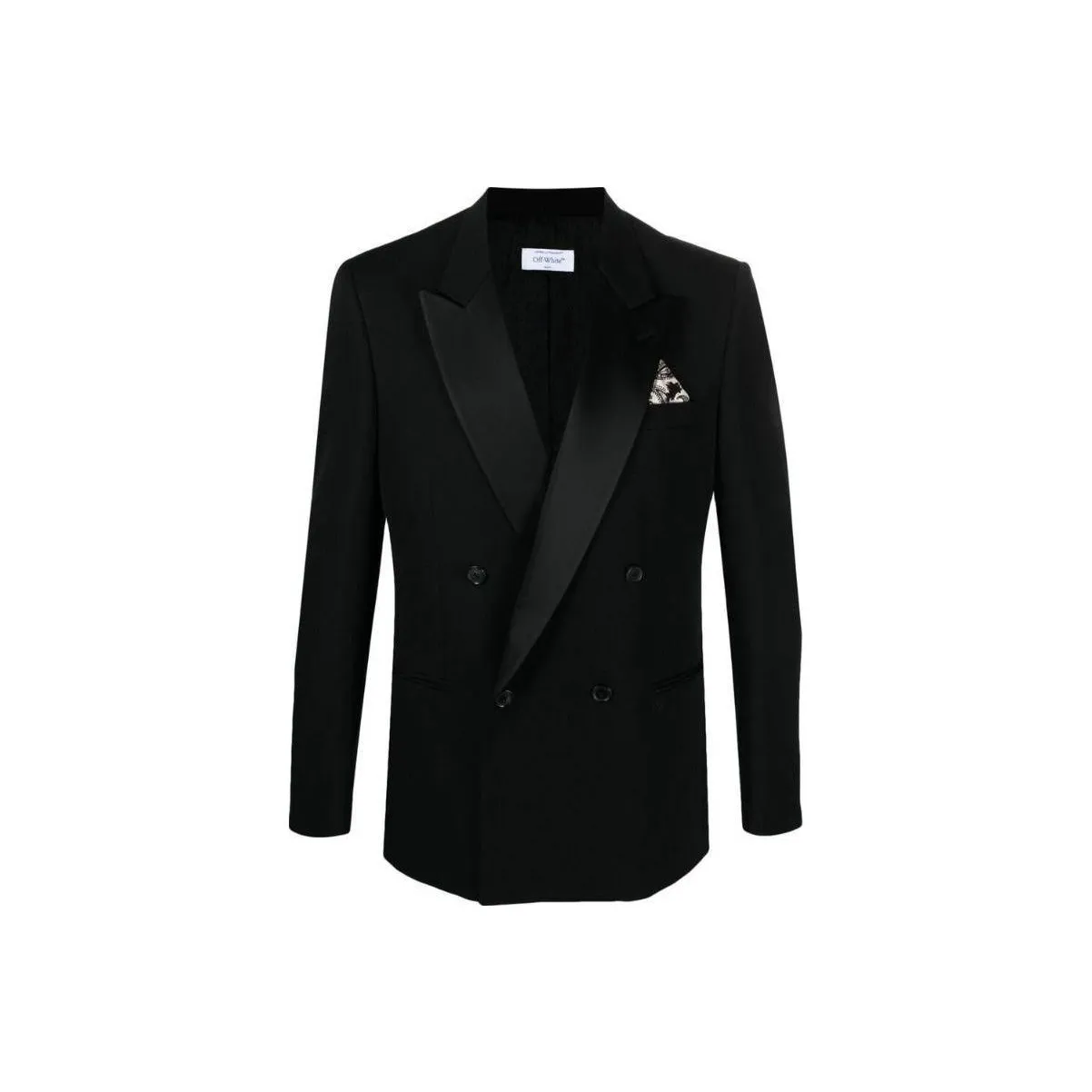 OFF WHITE Double Breasted Long Sleeved Jacket