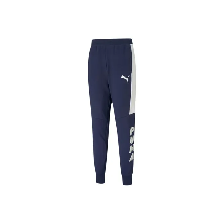PUMA Knitted Sweatpants Men's Tweed Blue