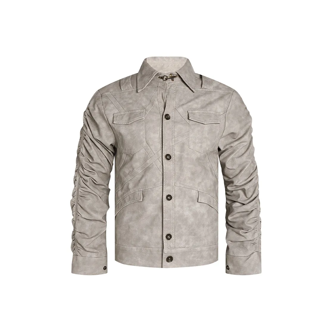 DND4DES Кожа Куртка Куртка Унисекс