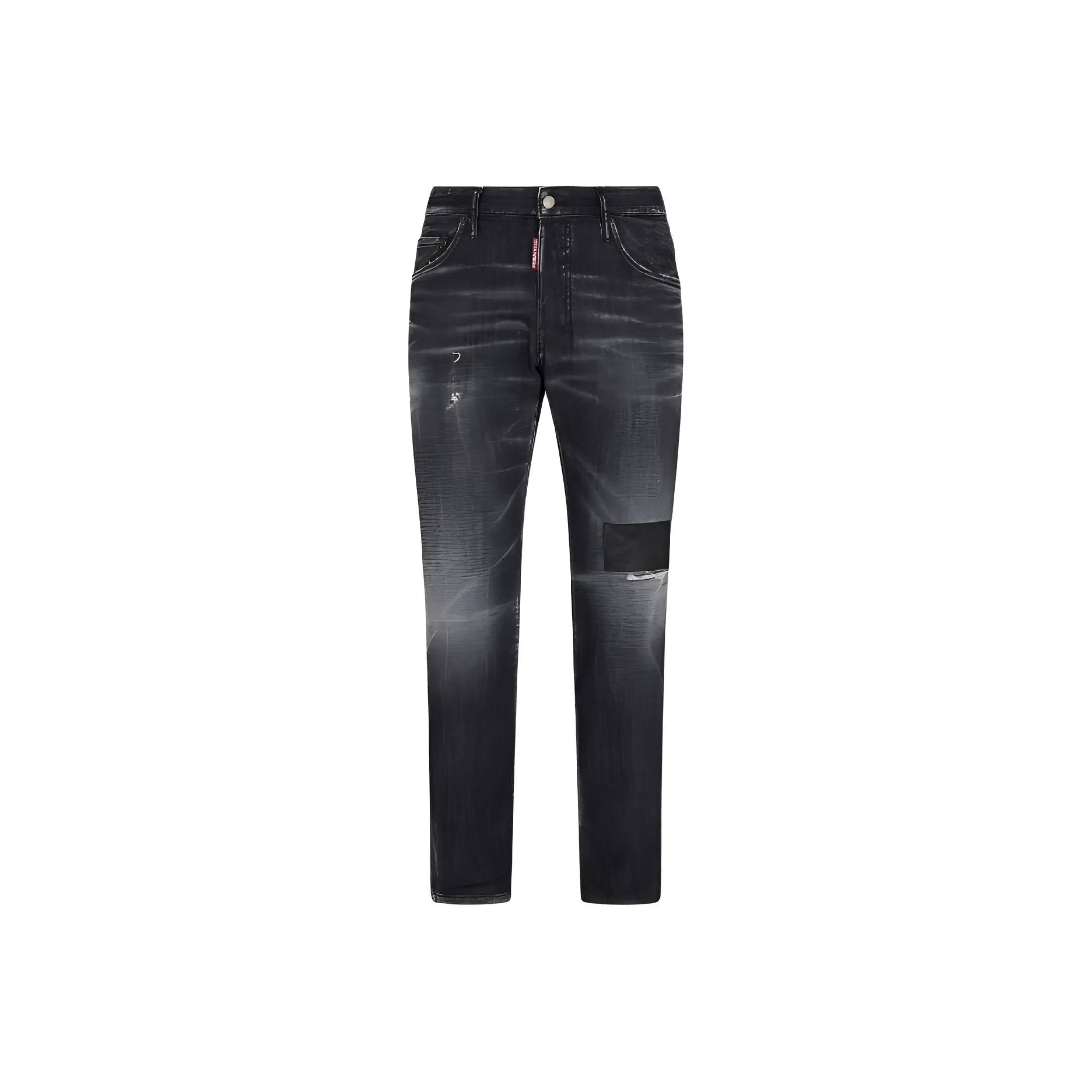 DSQUARED 2 Patch Detailed Mid-Rise Skater Jeans