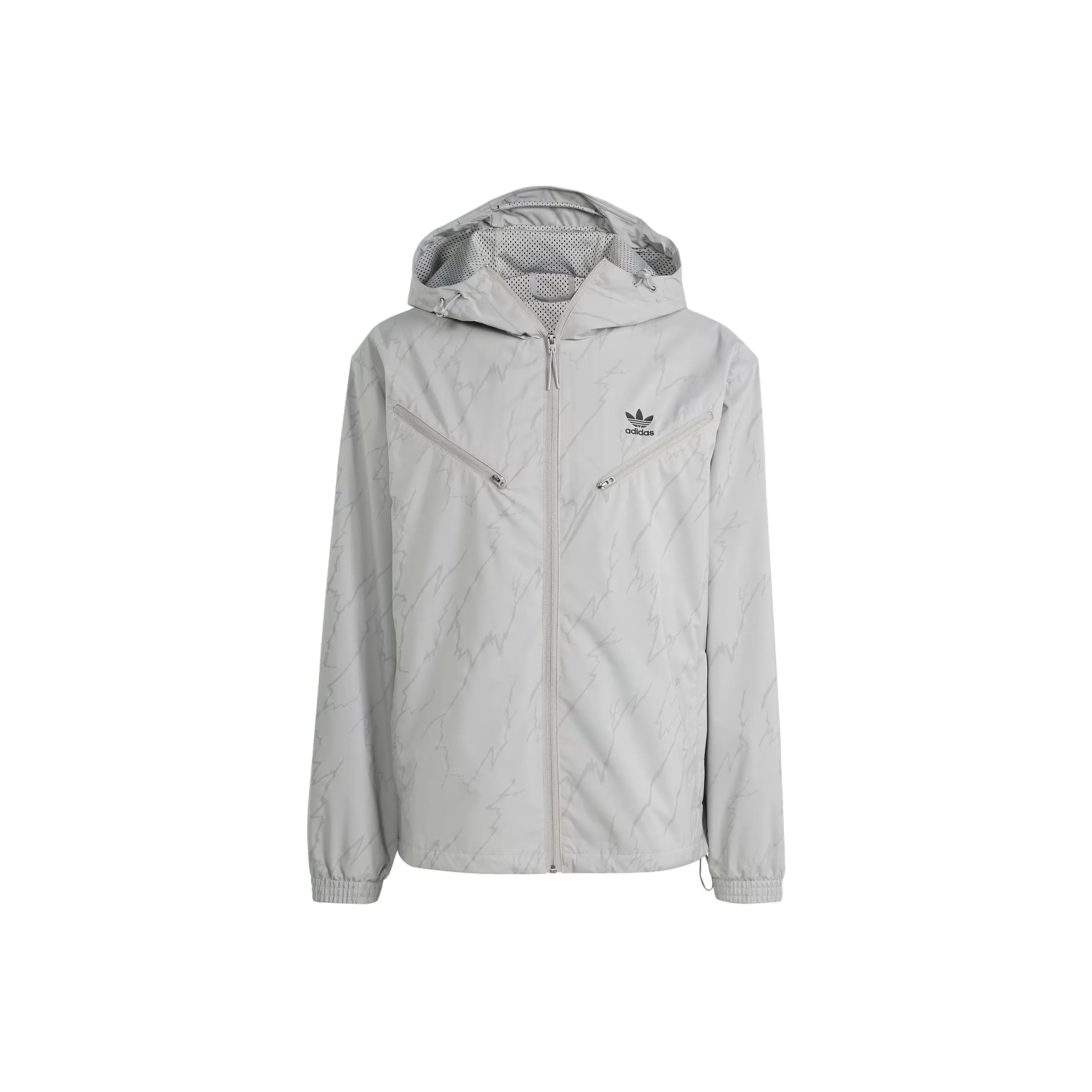 Adidas Originals Montreal Ветровка с принтом и пальто мужское Pure Quality серого цвета