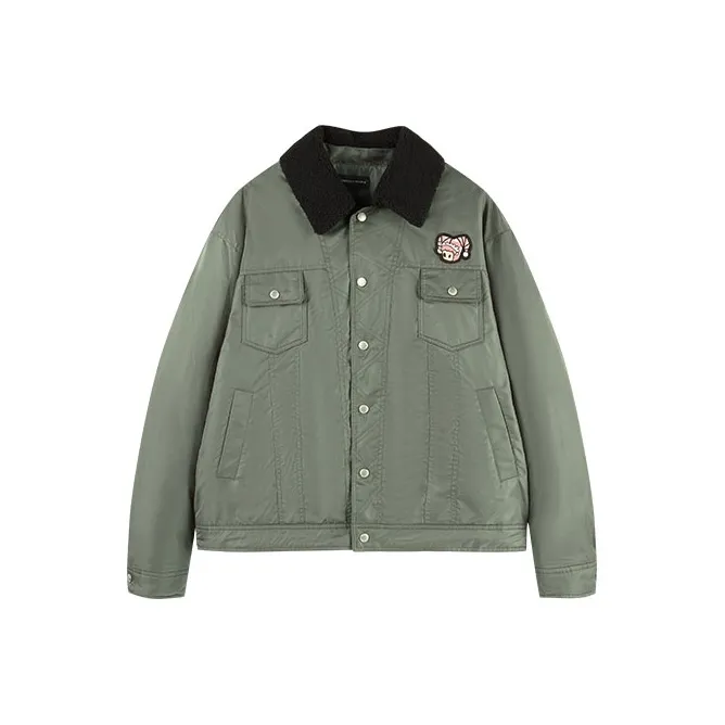 DANGEROUSPEOPLE Puffer Jacket Unisex Army Green