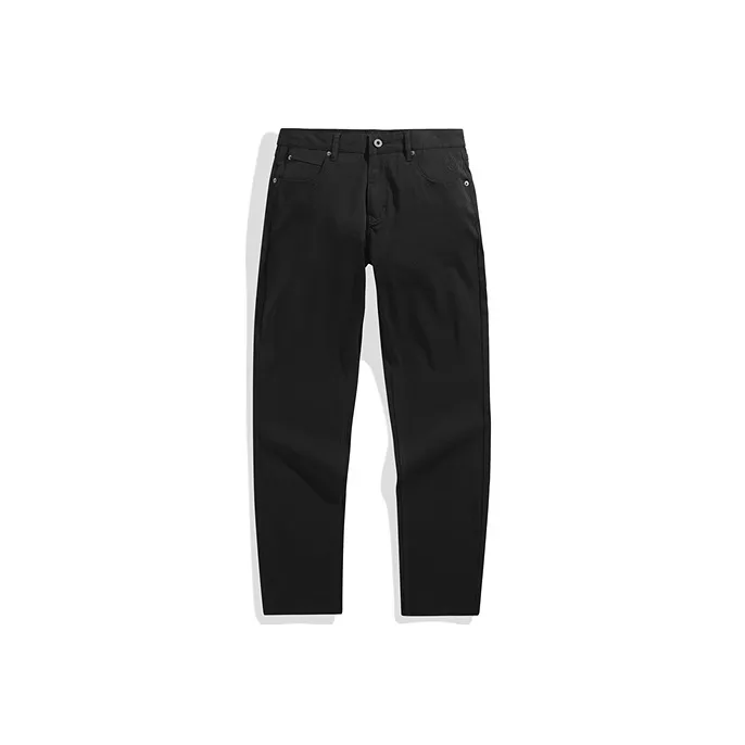 PEACEBIRD MEN Черный 1 Slim Fit с карманом для ног Мужские Джинсы