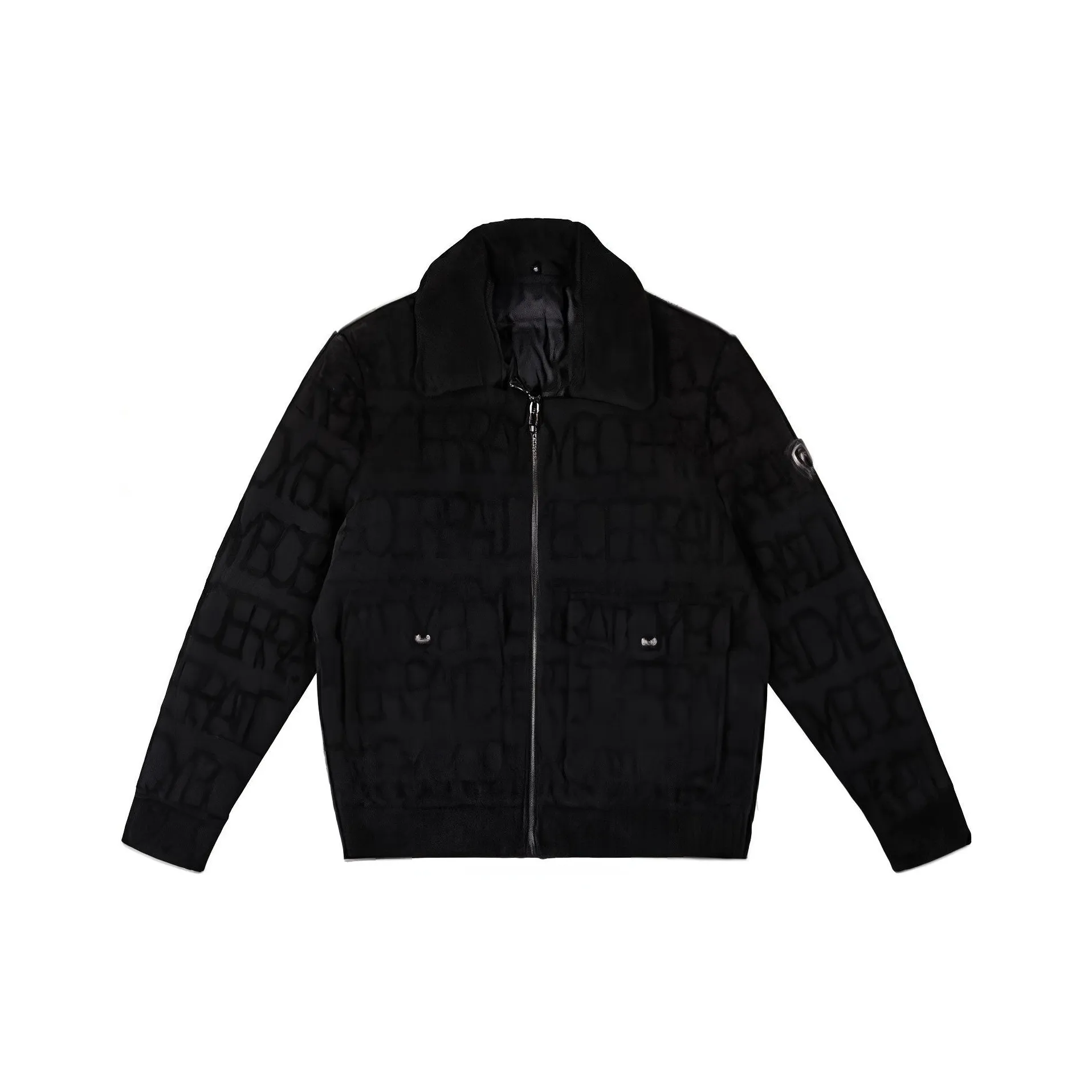 Raidy Boer Пуховик Мужской Черный Цветочный