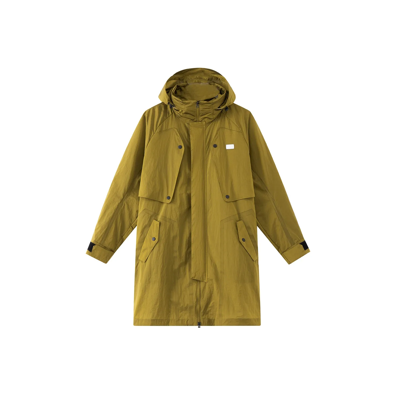 LNG Urban Function Series Trench Coats Unisex Mustard Green
