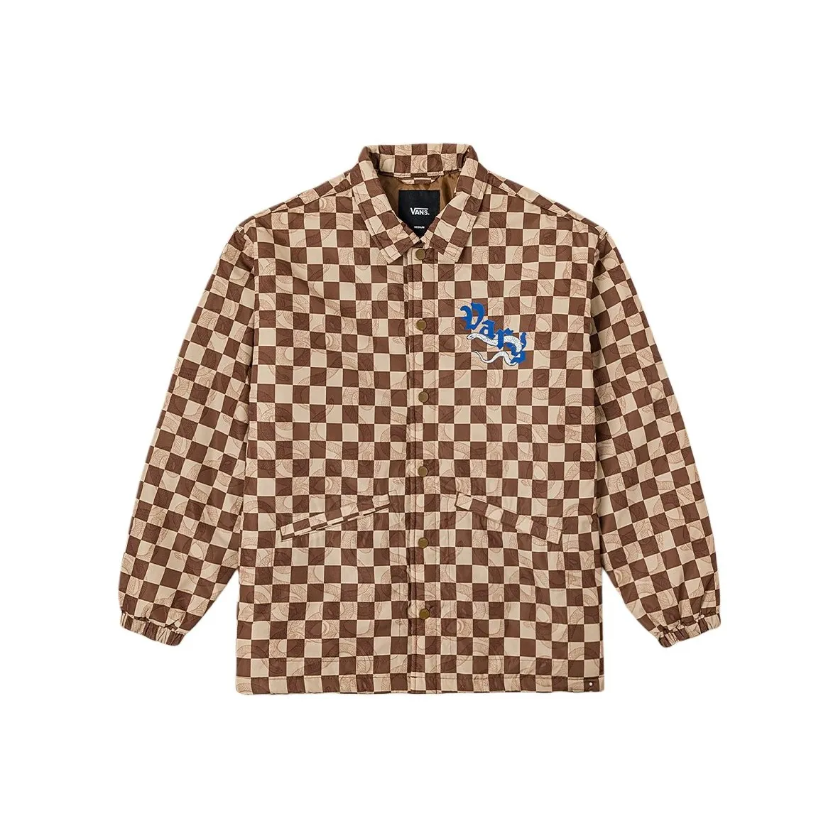 Vans LT PADDED Jacket Unisex Brown Checkerboard