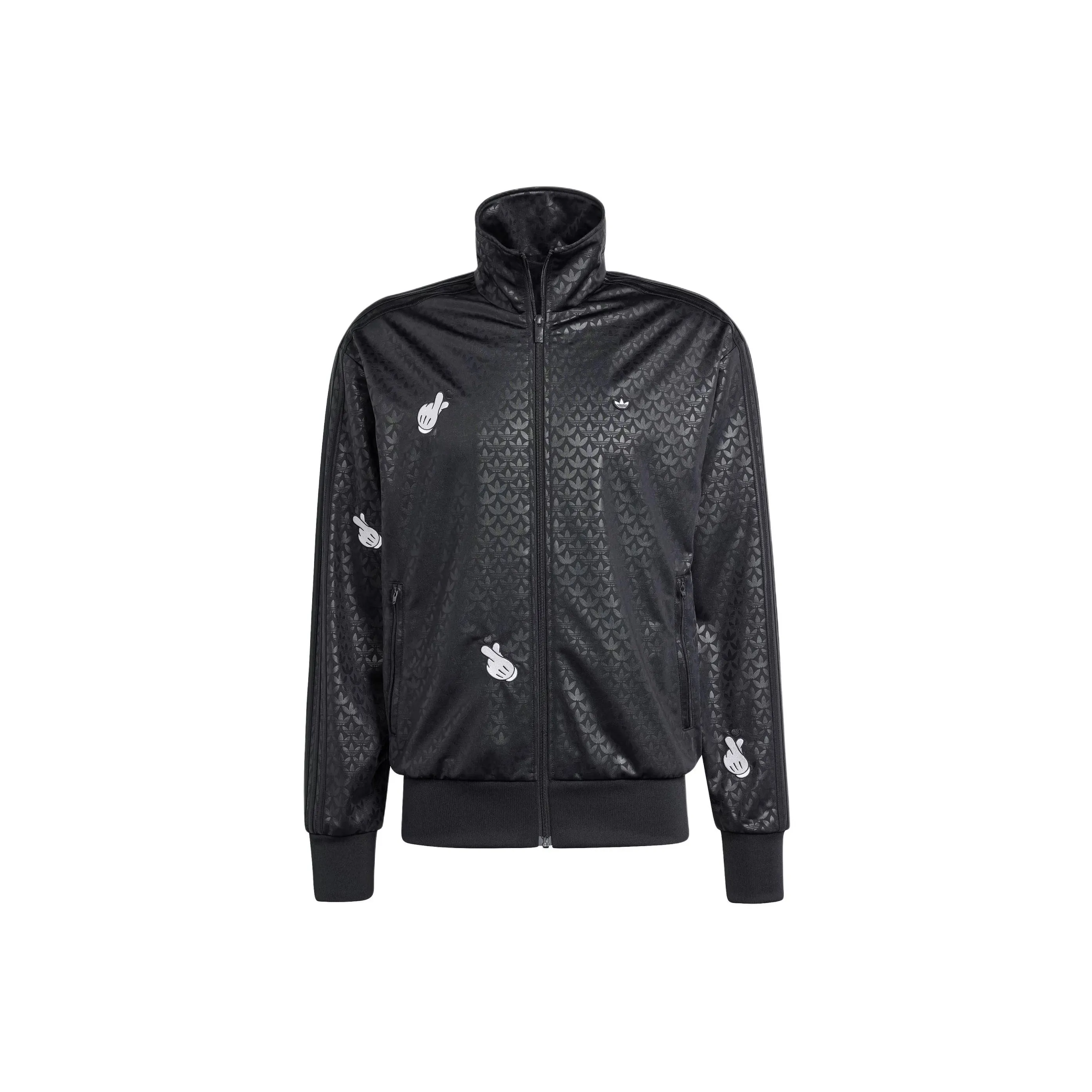 Adidas Originals x MILAOSHU LIANMINGKUAN Mickey Mouse Co brand SS24 Jackets Coats Men's Black
