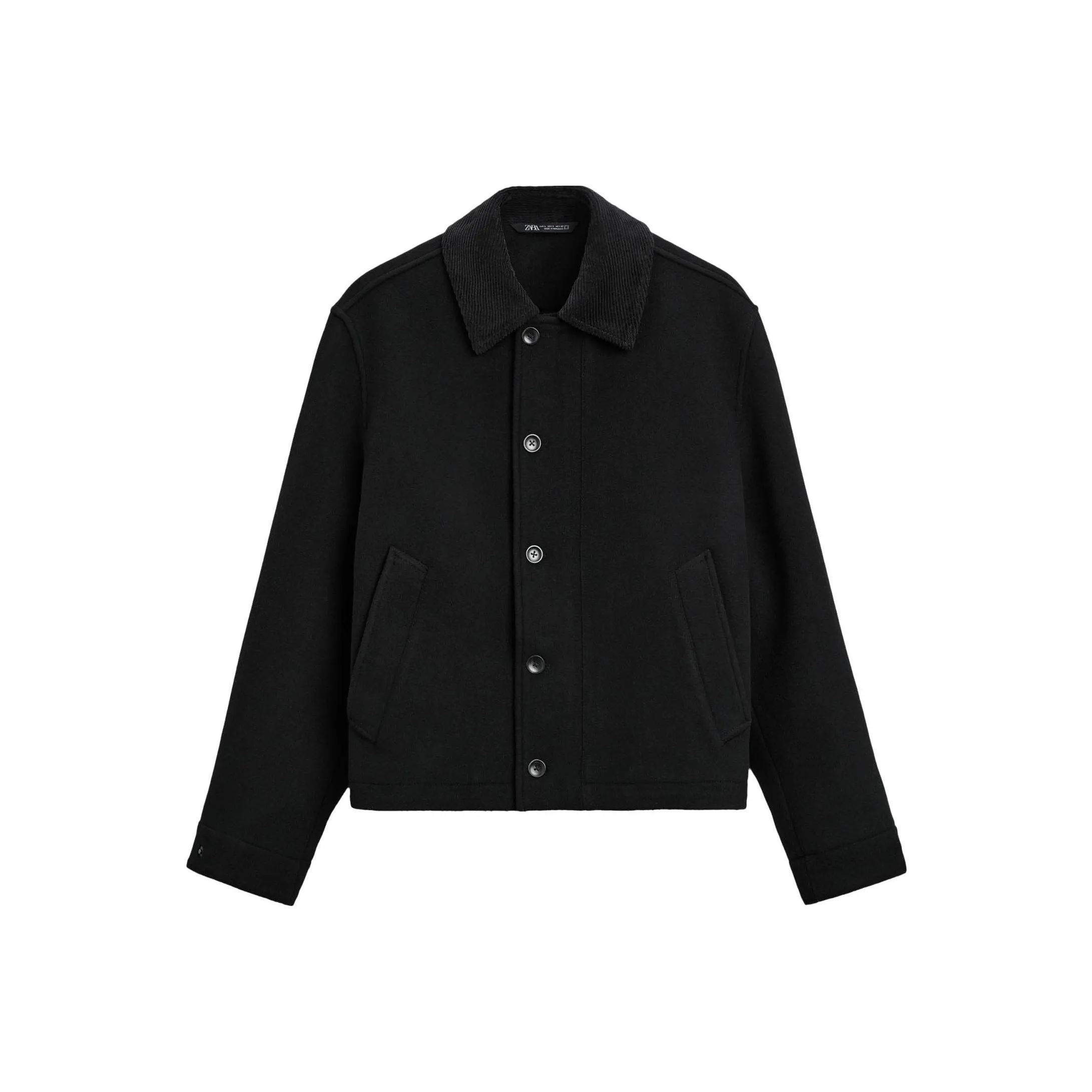 ZARA Jackets Men's Black