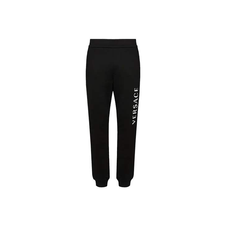 VERSACE Knitted Sweatpants Men's Black