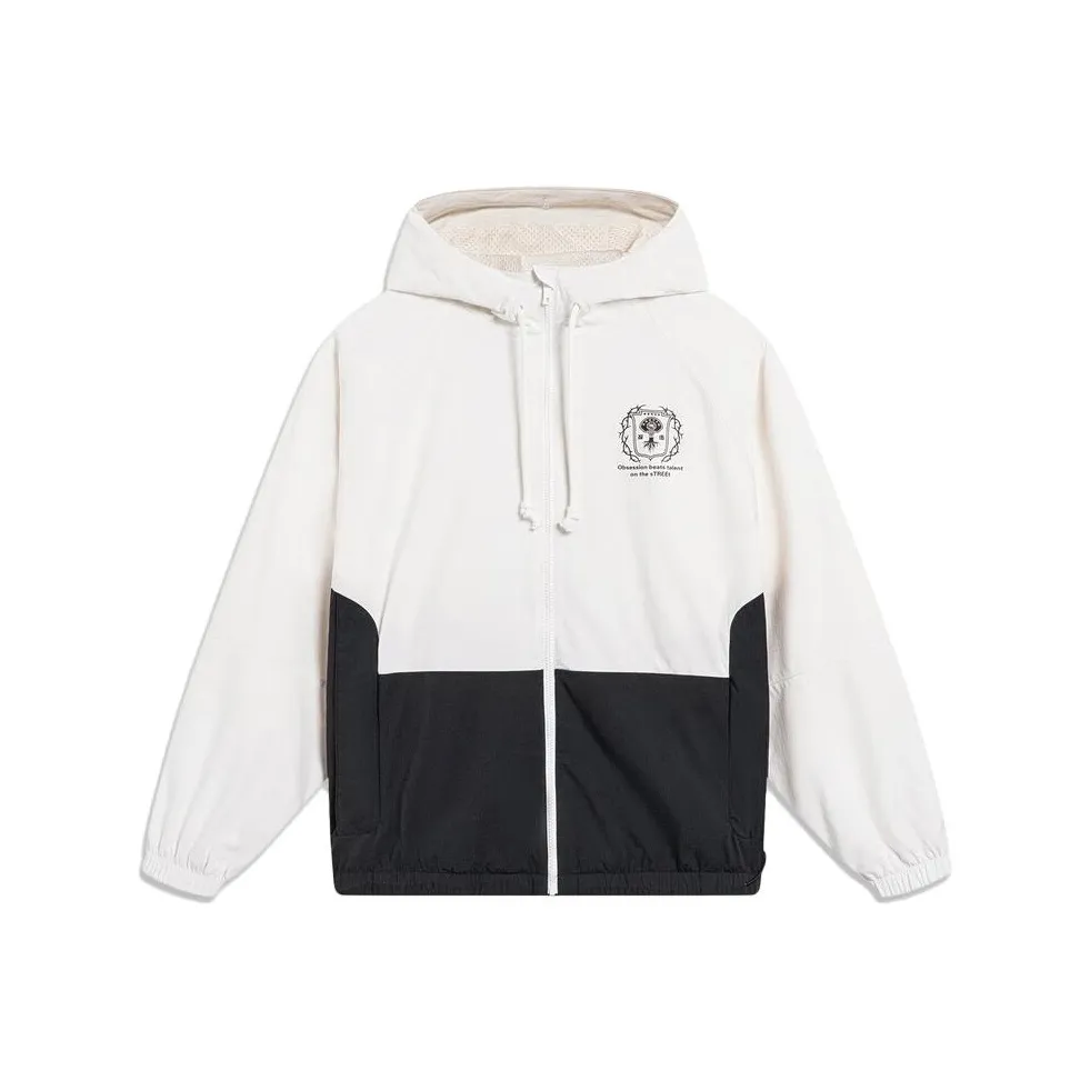 LINING Badfive Тренчкот Мужской Айвори Черный