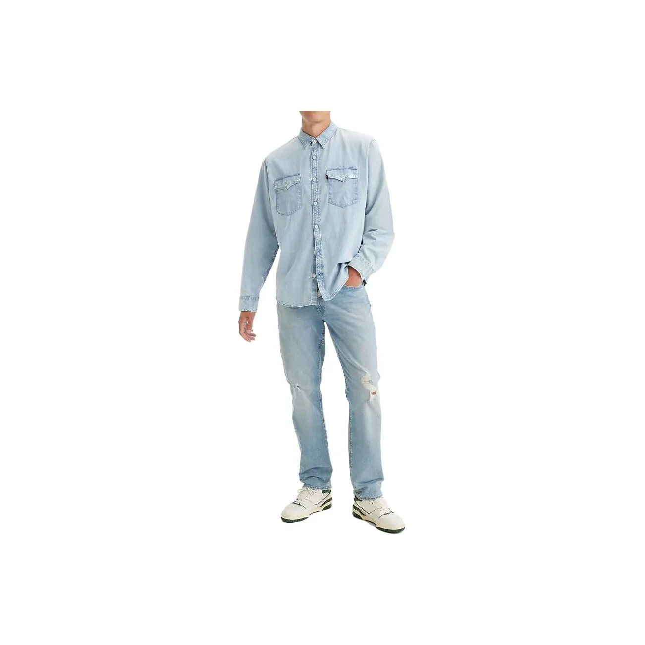 Levis Небесно-голубой Мужские Джинсы