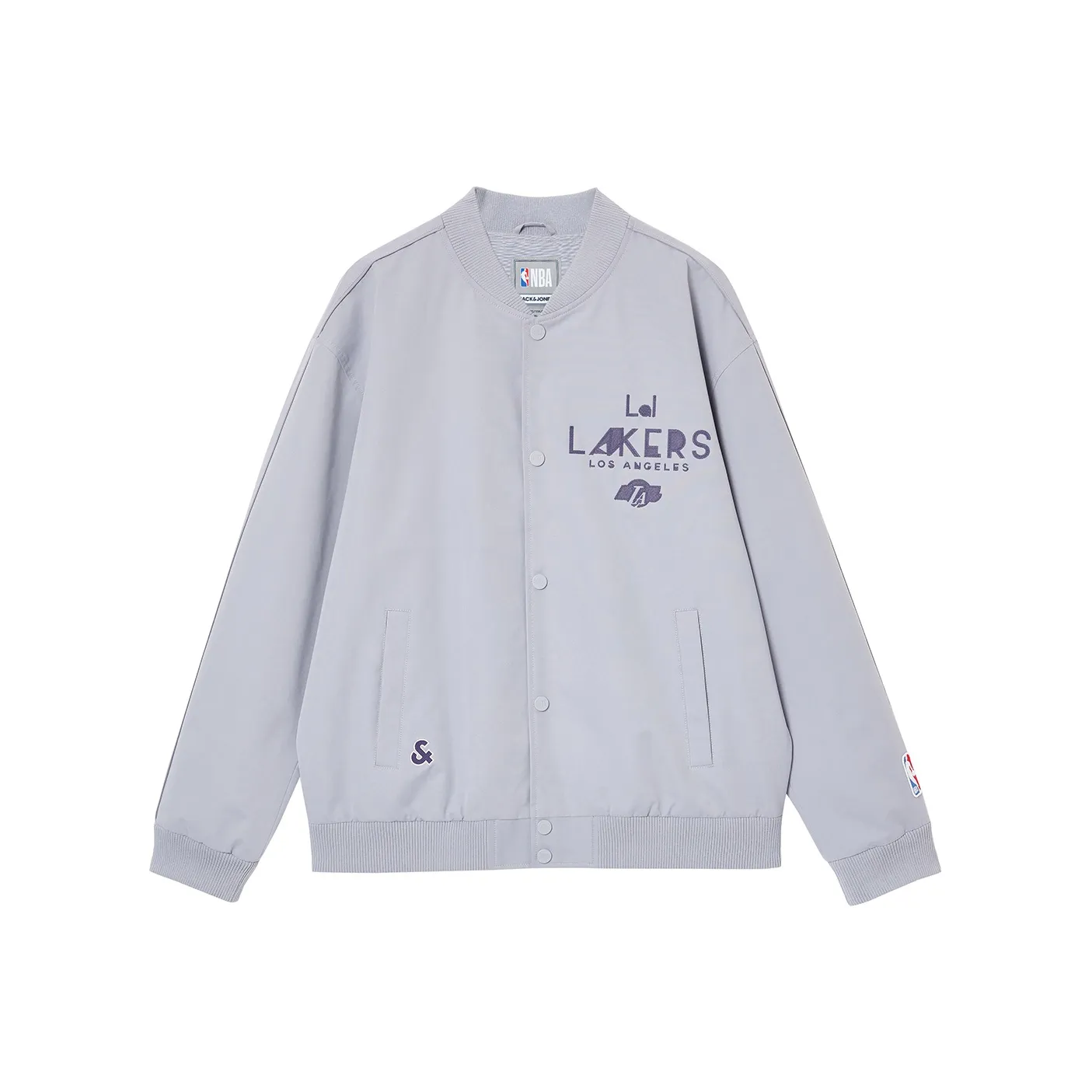 JACK JONES· Jack Jones X Lakers Nba Куртки и пальто Мужской Серый Фиолетовый