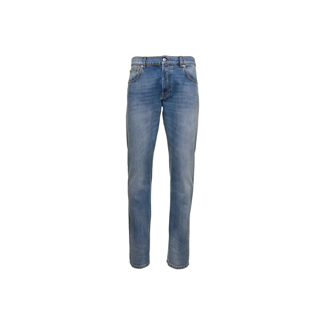 Alexander McQueen Logo Patch Denim Jeans
