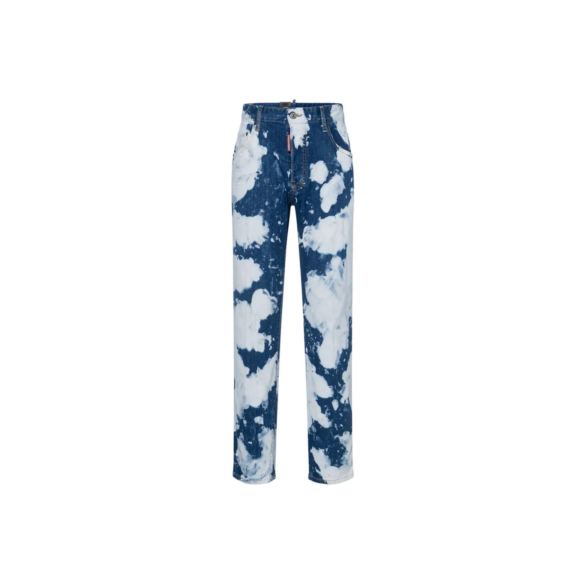 DSQUARED 2 Bleached Paint-splatter Jeans