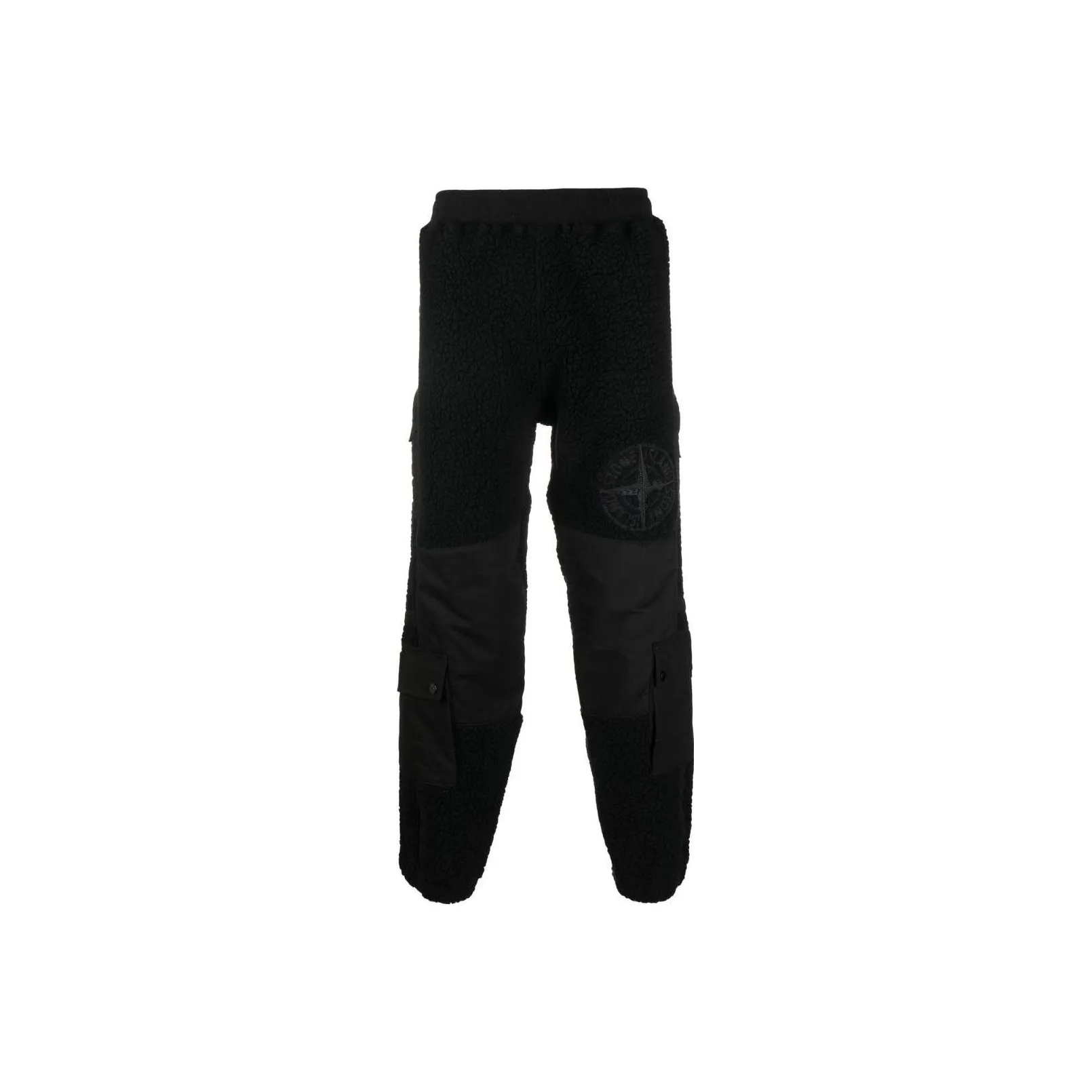 STONE ISLAND Furry Wool Nylon Fleece Cargo Joggers