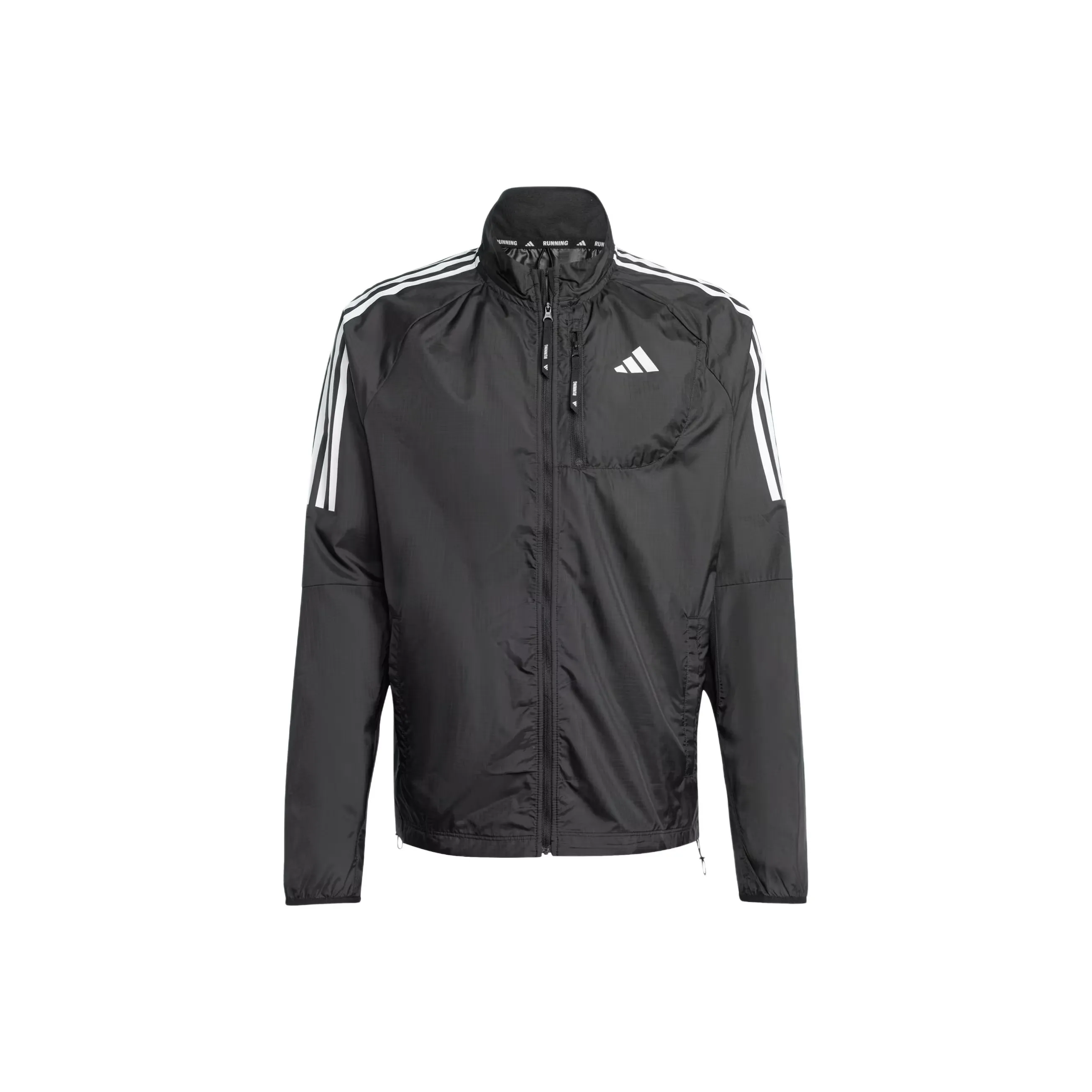 Adidas Own The Run3 Полосы Куртка Мужская Черная