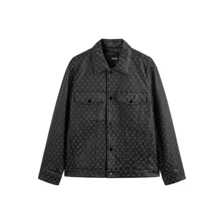 GXG Leather Jackets Men's Black