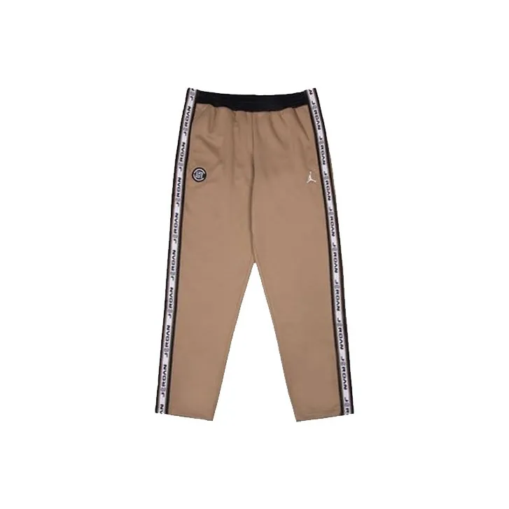 Jordan X CLOT Вязаные тренировочные брюки версия для США мужской коричневый