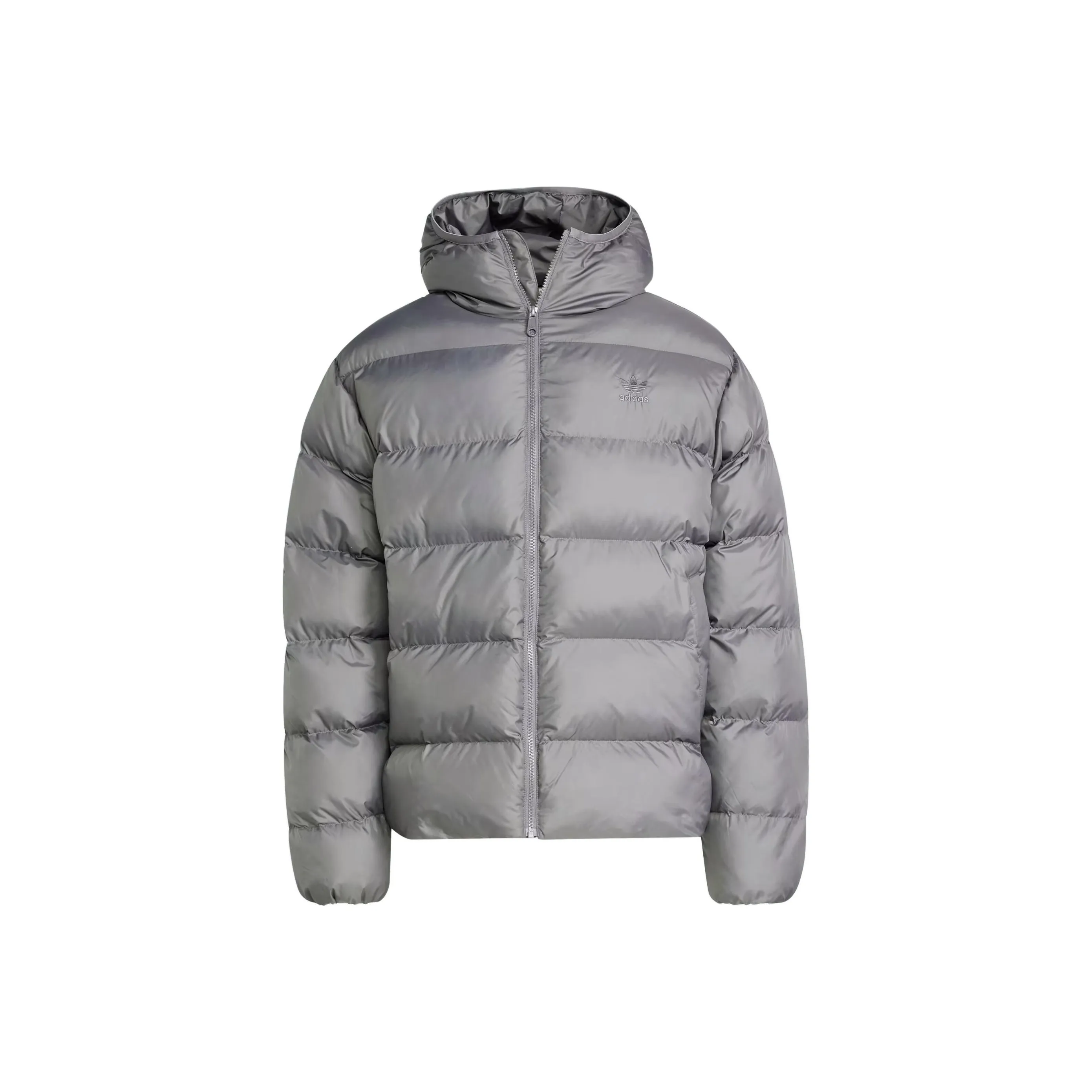 Adidas Originals Tonal С капюшоном Пуховая куртка Пуховая куртка Мужская Серый