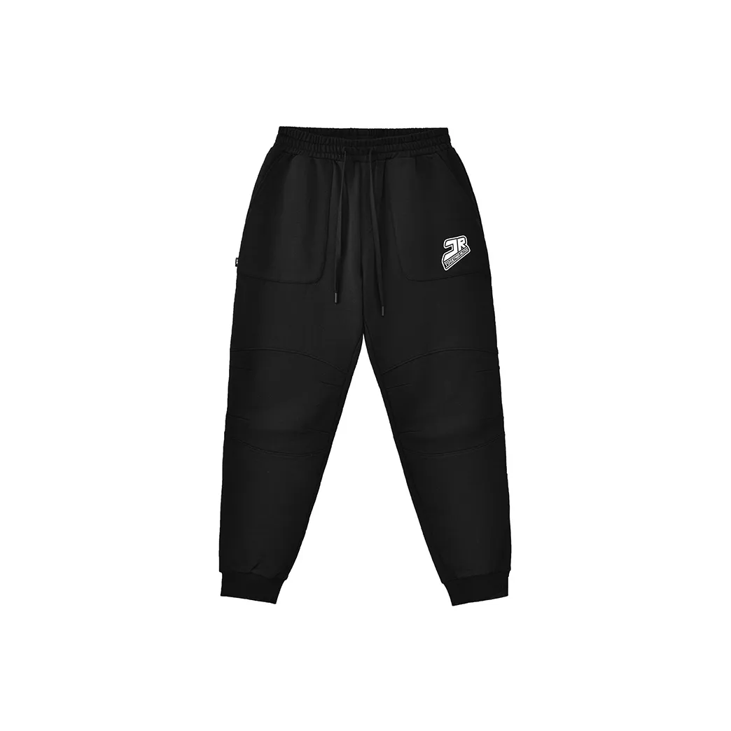JRs Прямой крой Брюки для тренировок Унисекс Черные