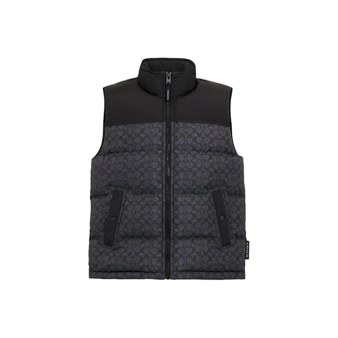 COACH FW24 Down Jacket Men's Charcoal Gray