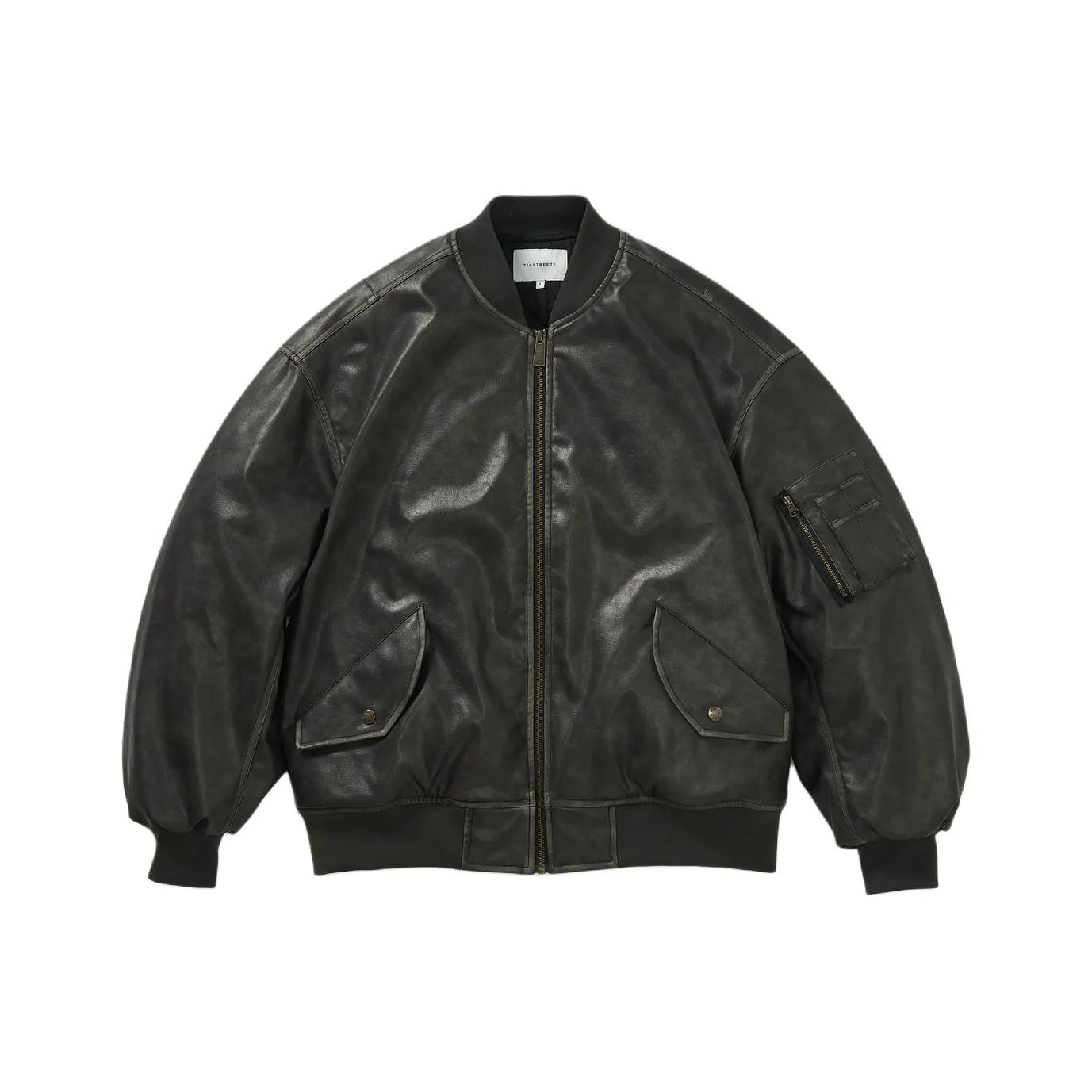 714STREET Хлопковый пуховик Унисекс Черный