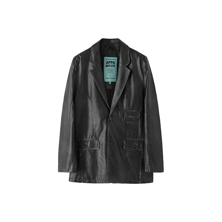 Apparition Кожа Куртка Унисекс Черный