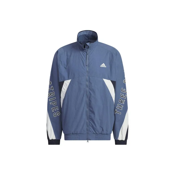 Adidas cyan WORDING Jackets & Coats Unisex Blue