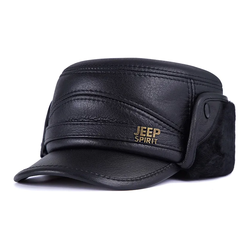 JEEP SPIRIT Овчина Шапки-ушанки Мужской