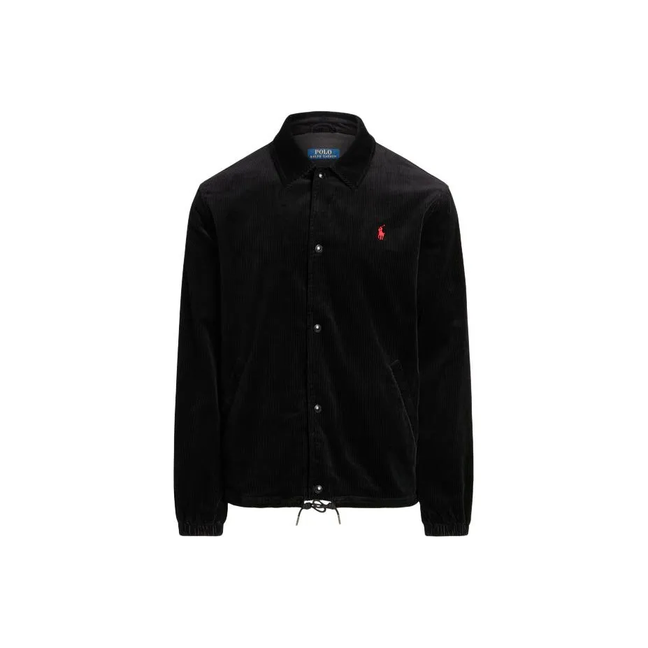 Hummel Sort t-shirt med polokrave og centreret logo Polo Pony Corduroy Shirt Jacket