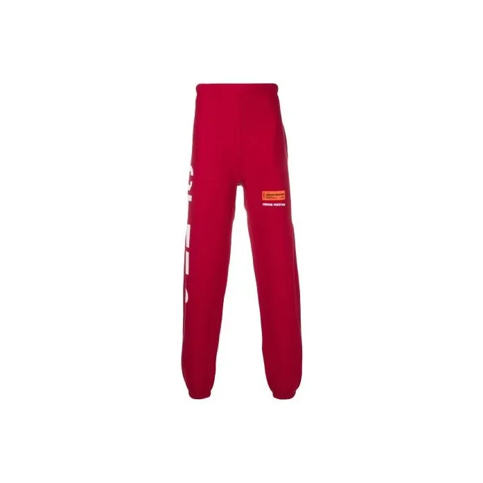 HERON PRESTON Knitted Sweatpants Unisex Red