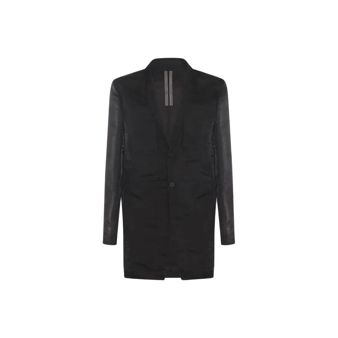 RICK OWENS Single Breasted Satin Blazer