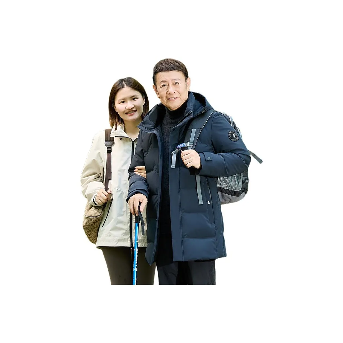 Yalu Мужской MID Длина Активный отдых Съемный капюшон Мода Универсальный Зимний пуховик для мужчин среднего возраста