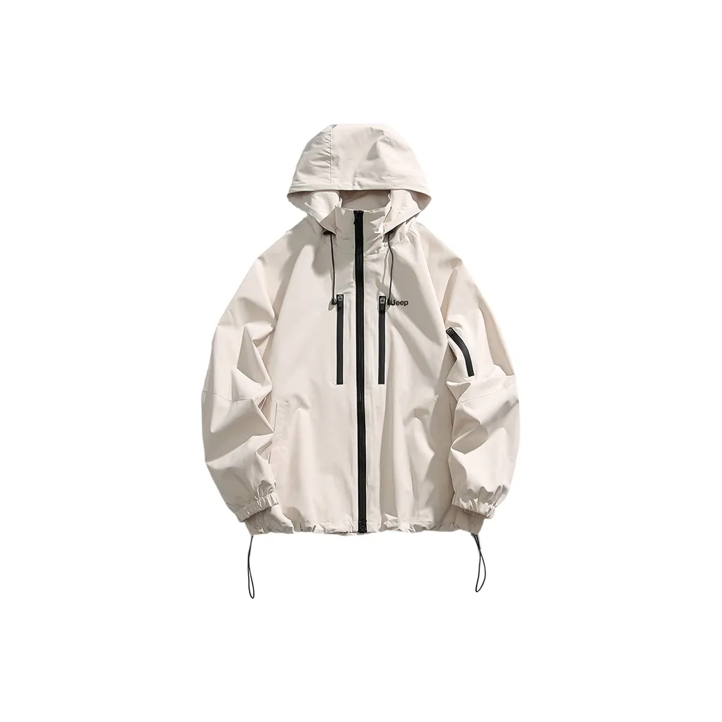 Jeep Minimalist Style Windproof And Waterproof Long Sleeved Jackets & Coats Unisex