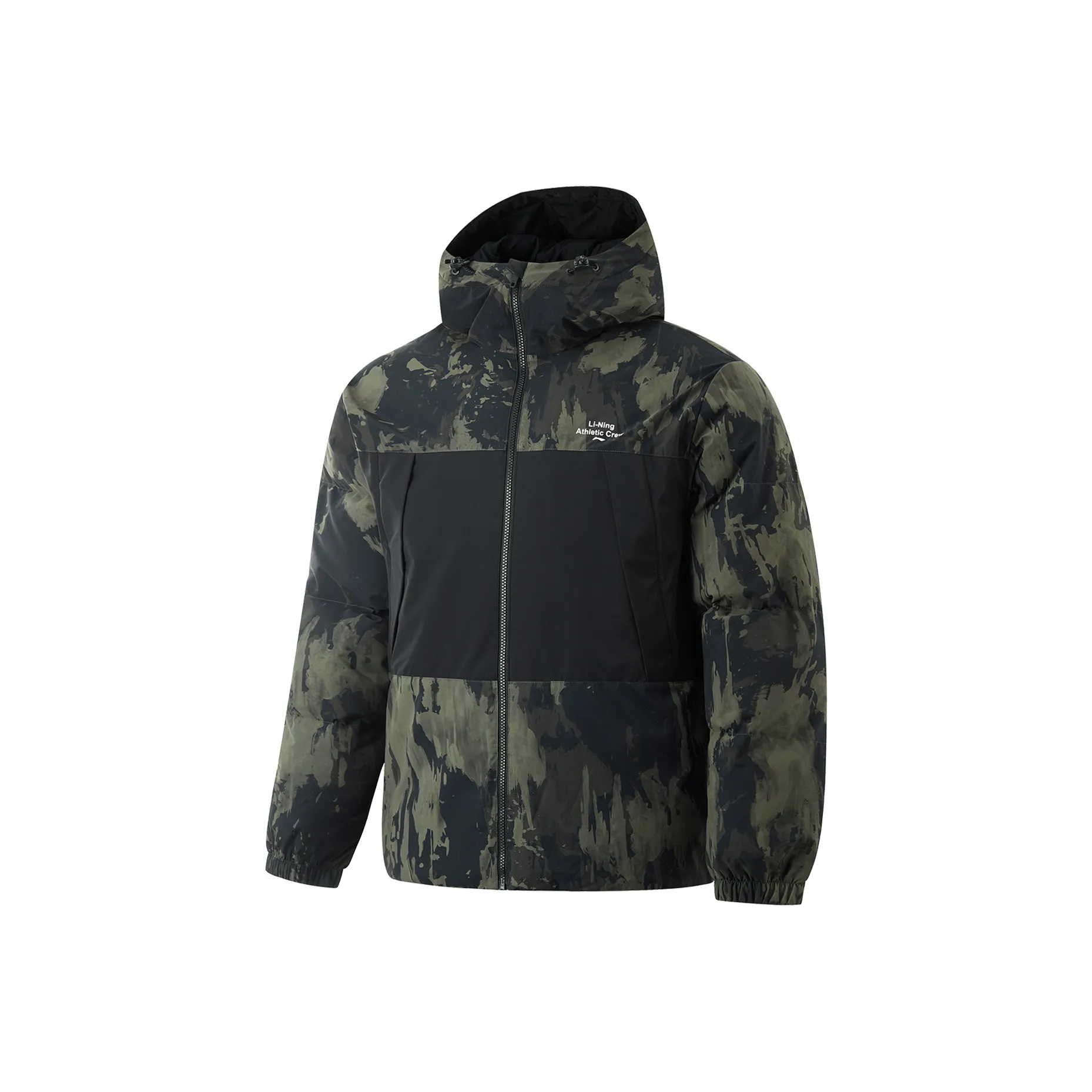 LINING Fondue Down Series Пуховик Мужской с принтом "Черный повсюду"