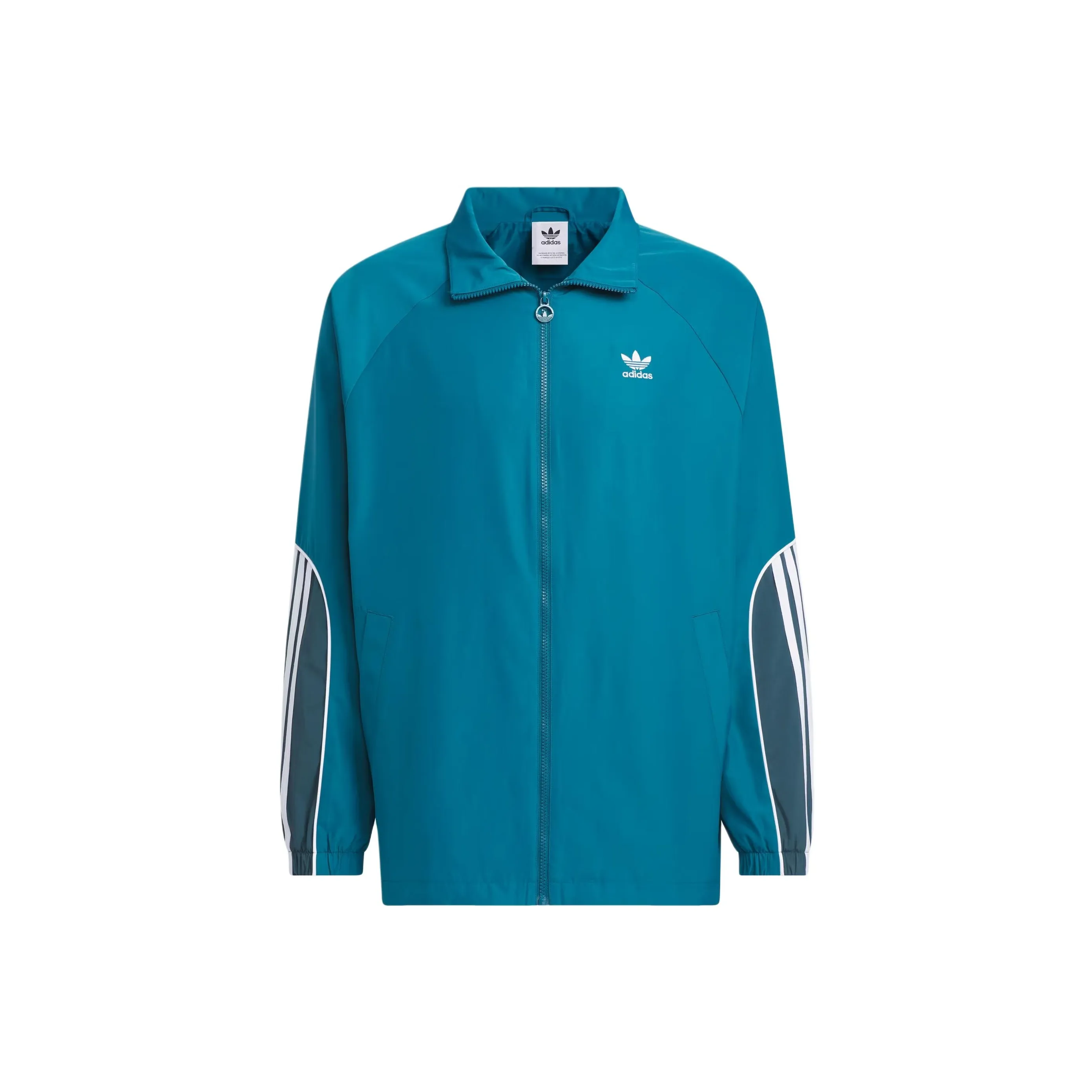 Adidas Originals 3-Stripes Coach Jacket Jackets Coats Men's Natural Duck Green