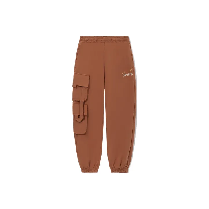 LiNing x Disney Вязаные тренировочные брюки мужские Bombay коричневые