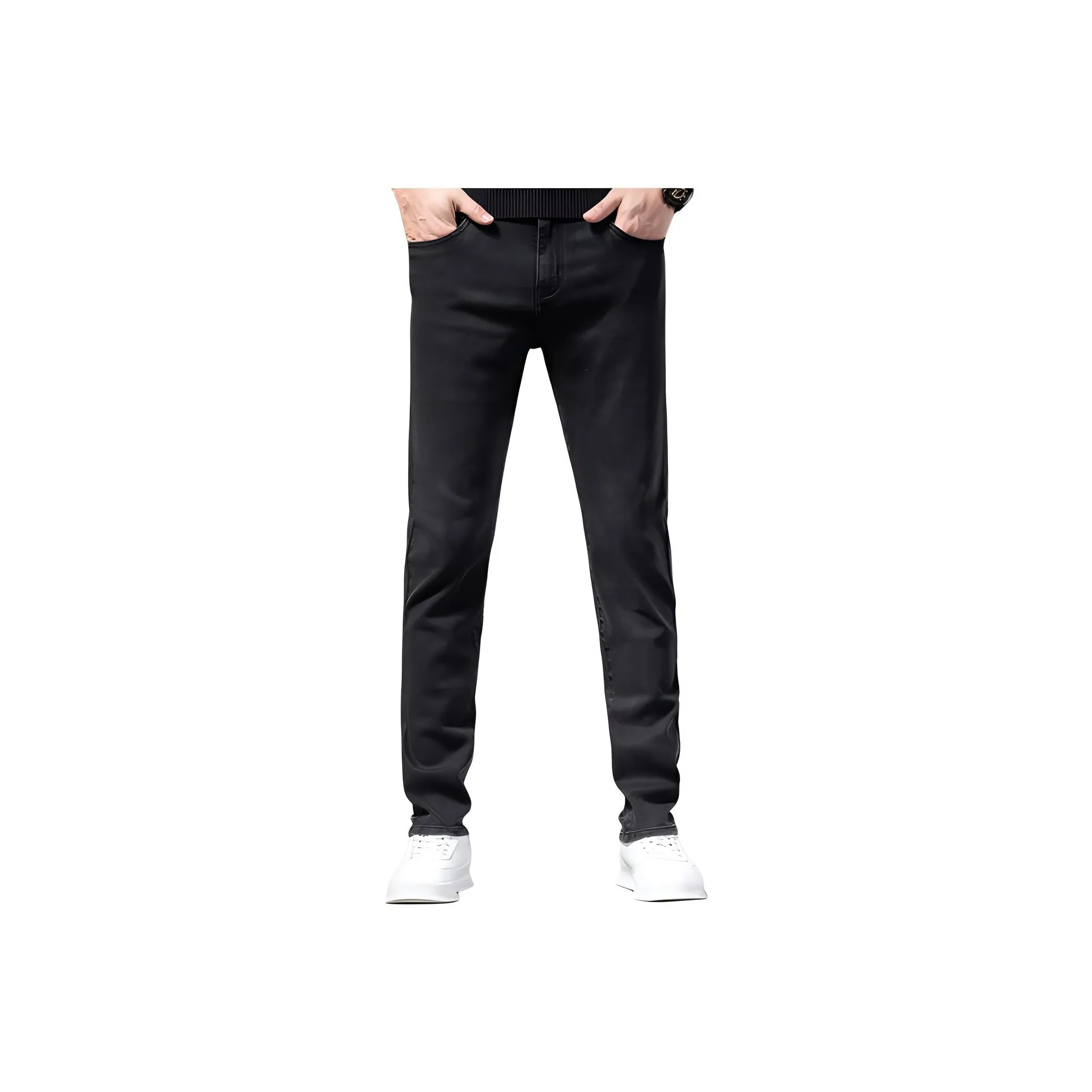 SUNDANCE Мужские черные джинсы