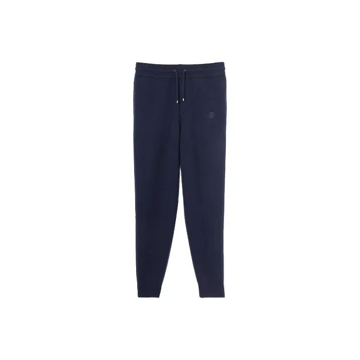 Burberry Embroidered Monogram Cashmere Track Pants