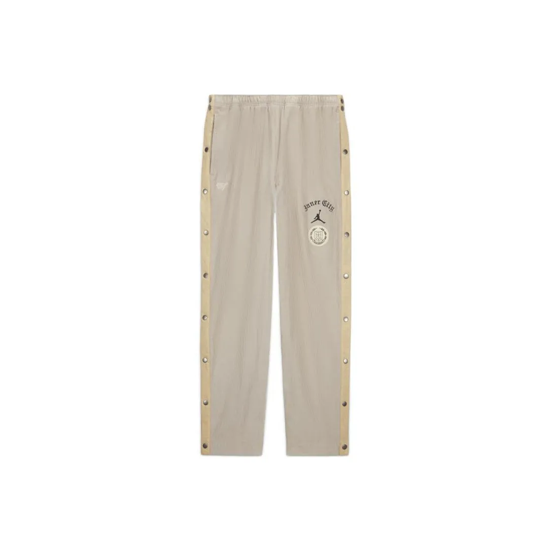 Джордан Вязаные Тренировочные Брюки Мужские Овсяные