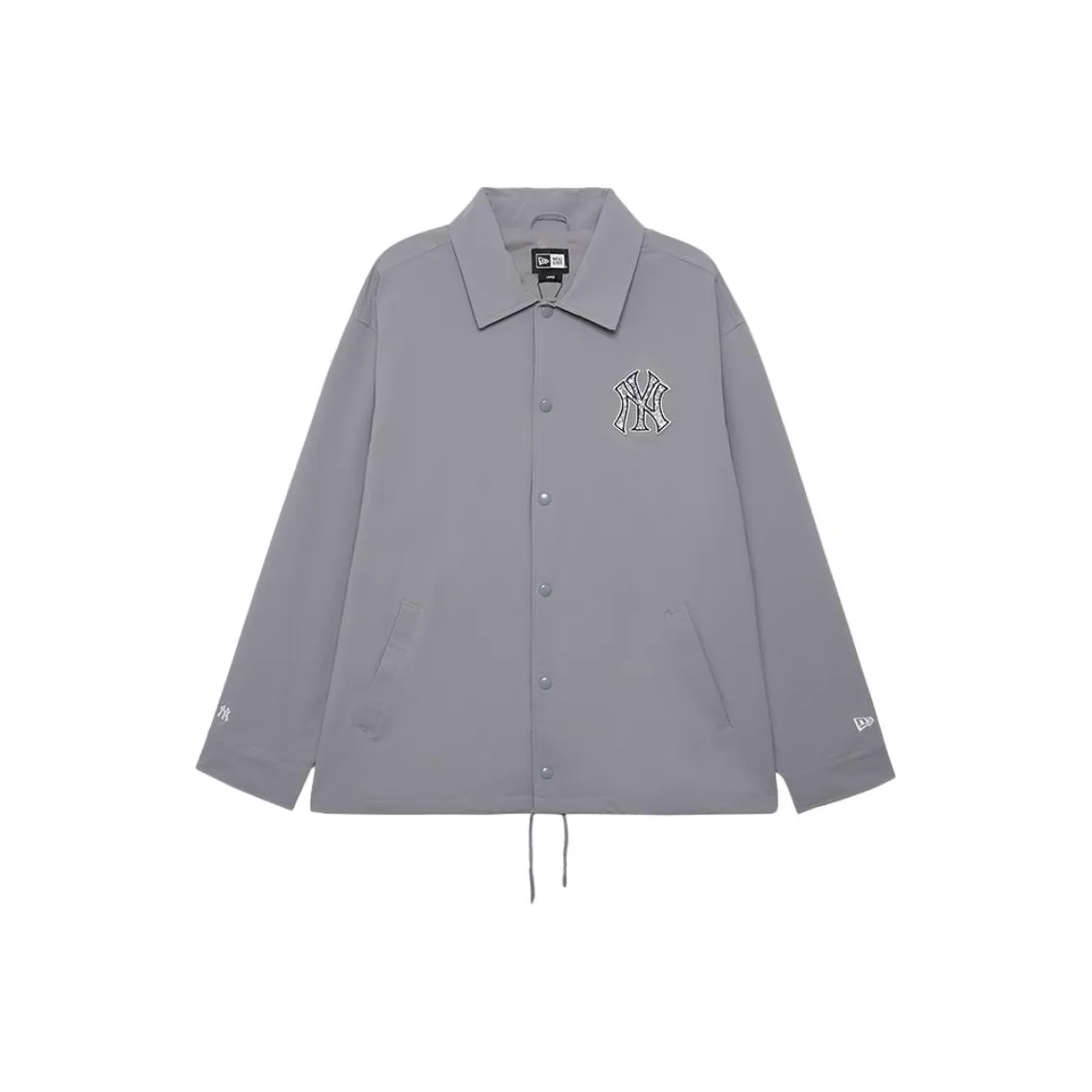New Era Blue And White Porcelain Series Jackets Unisex Light Gray