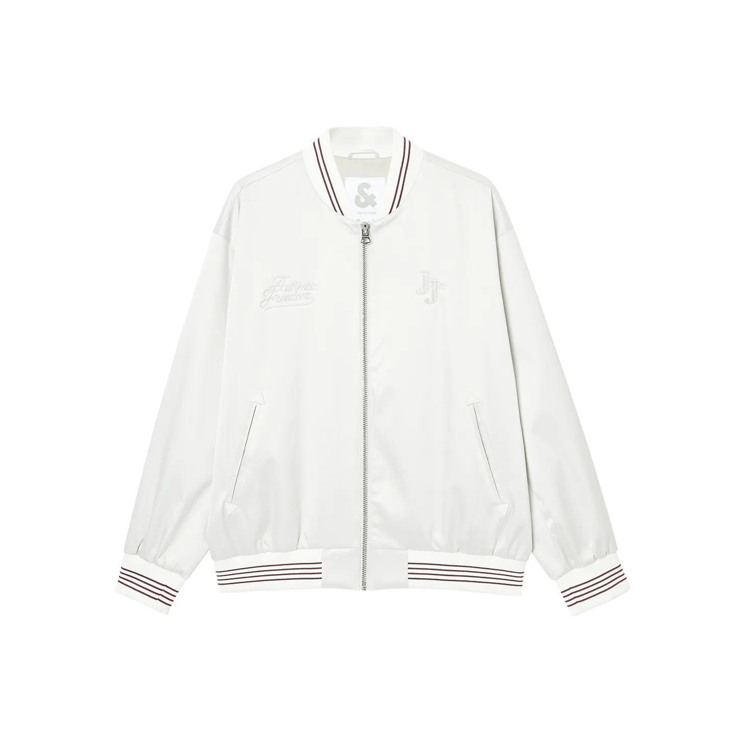 JACK JONES C43 Satin White Men's Jackets JACK JONES C43 Сатин Белый Мужские Куртки