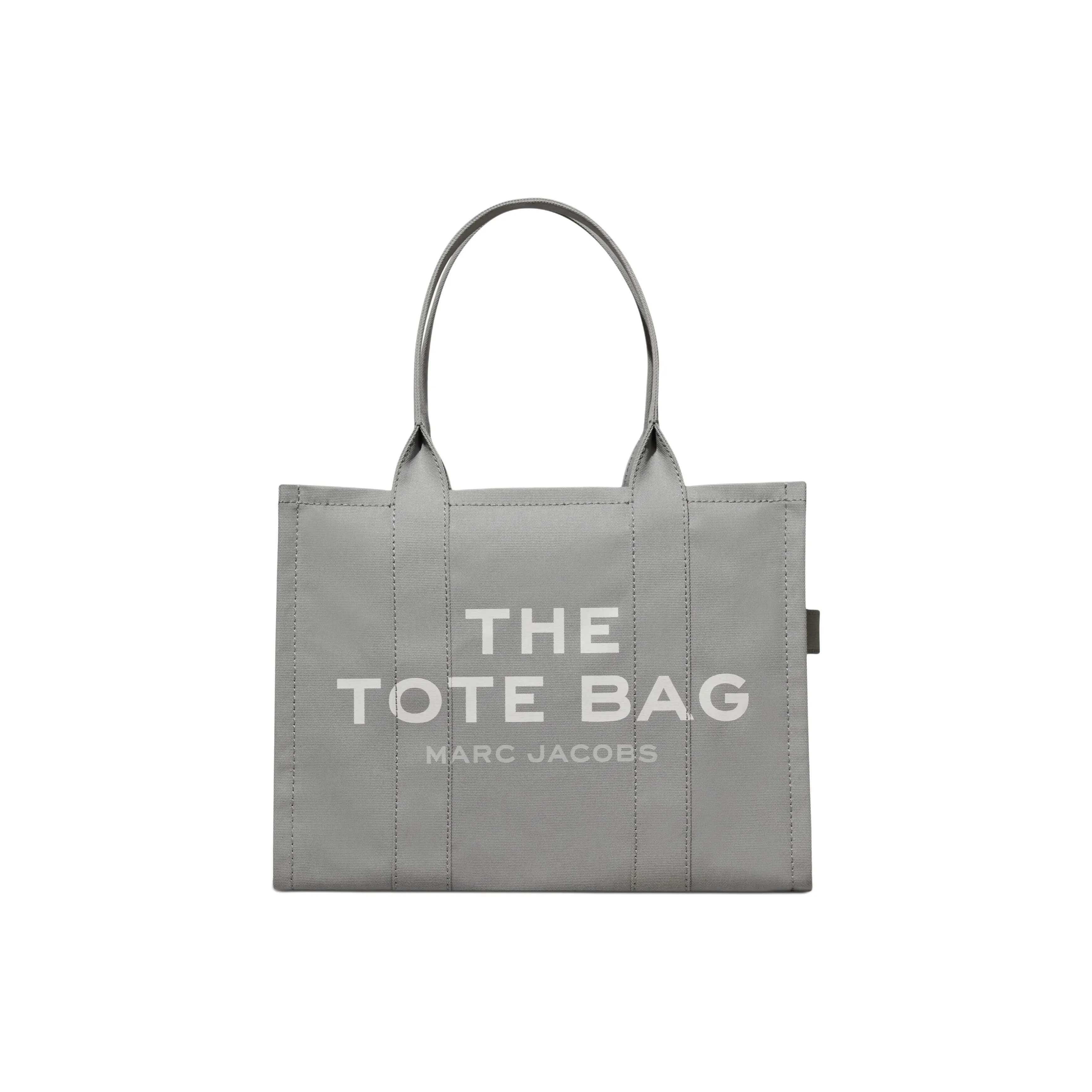 MARC JACOBS Cotton Tote Bag, Shopping Bag, Handbag, Shoulder Bag Large Size Women
s Gray