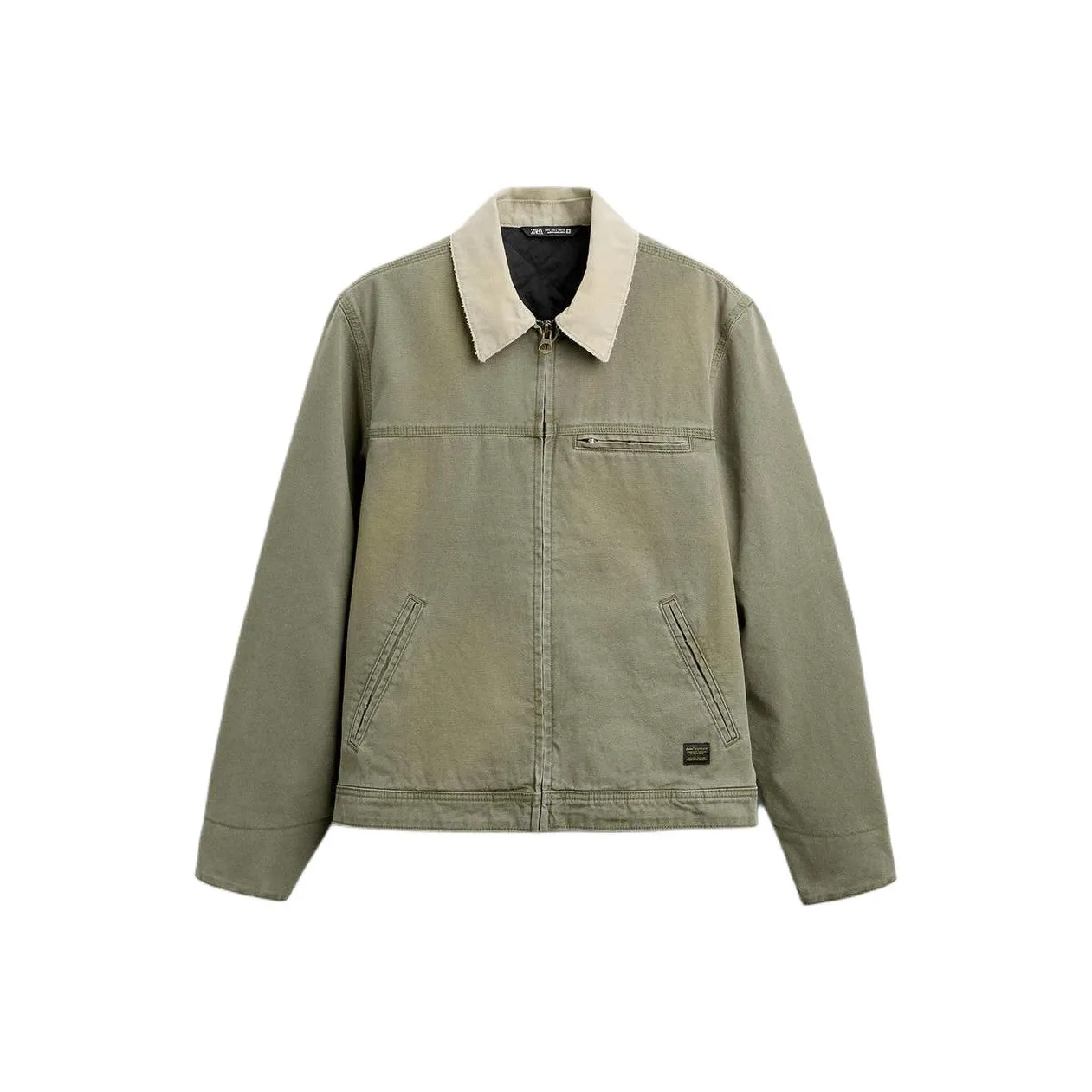 ZARA Jackets Coats Men's Gray Green